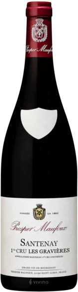 aperçu du vin Santenay 1er Cru 1981 Gravières Prosper Maufoux