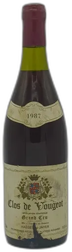 photos du vin Clos de Vougeot Grand Cru 1987 Domaine Haegelen Jayer