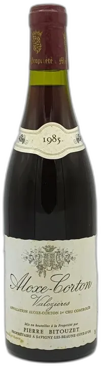 capture du vin Aloxe Corton les Valoizières 1985 Pierre Bitouzet