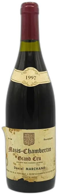 vue du vin Mazis Chambertin Grand Cru 1997 Daniel Marchand