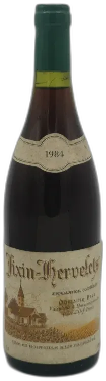 vue du vin Fixin Hervelets 1984 Domaine Bart