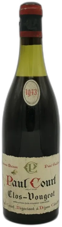 photos du vin Clos de Vougeot Grand Cru 1943 Paul Court