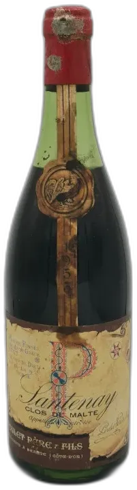 illustration du vin Santenay Clos de Malte 1953 Poulet père et Fils