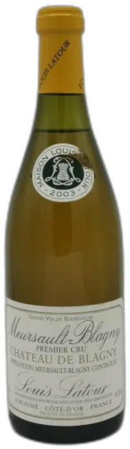 photo du vin Meursault Premier Cru 2003 château de Blagny Louis Latour