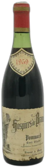 photo du vin Pommard Cuvée Billardet 1959 Hospices de Beaune