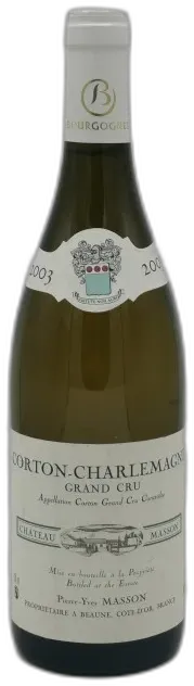 illustration du vin Corton Charlemagne Grand Cru 2003 Pierre Yves Masson