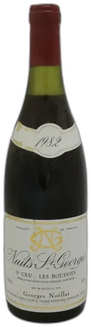 image du vin Nuits Saint Georges Premier Cru les Boudots 1982 Domaine Georges noëllat