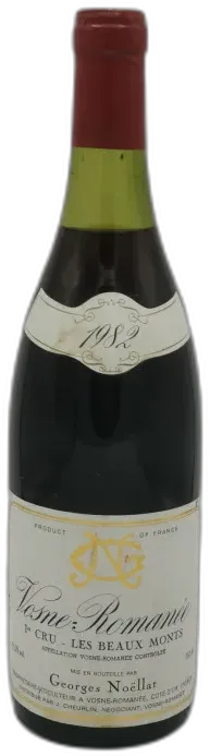 image du vin Vosne romanée Premier Cru les Beaux Monts 1982 Domaine Georges noëllat