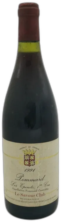 photo du vin Pommard 1er Cru les Epenots 1991 Savour Club