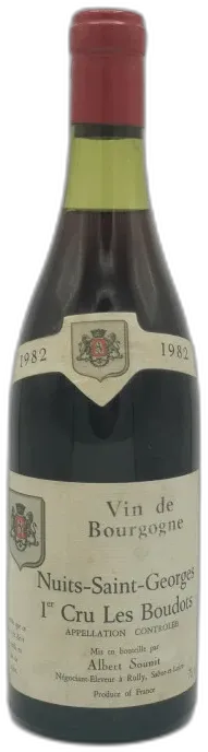photo du vin Nuits-Saint-Georges Premier Cru les Boudots 1982 Albert Sunit