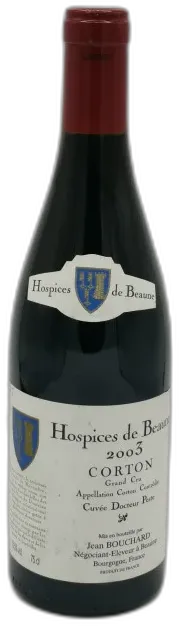 photos du vin Corton Grand Cru Cuvée Docteur Peste 2003 Hospices de Beaune