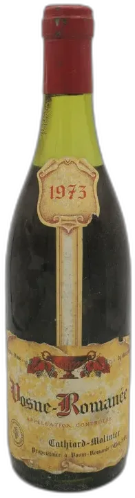 aperçu du vin Vosne-Romanée 1973 Domaine Cathiard Molinier