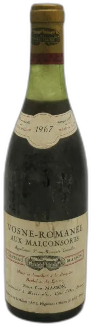 image du vin Vosne-Romanée 1er Cru Aux Malconsorts 1967 Château Masson