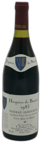 photo du vin Volnay Premier Cru Santenots Cuvée Jehan de Massol 1983 Hospices de Beaune