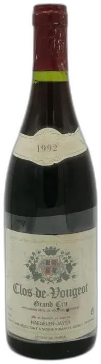illustration du vin Clos de Vougeot Grand Cru 1992 Domaine Haegelen Jayer