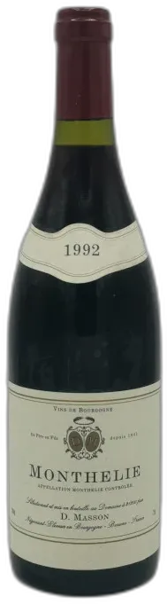 image du vin Monthélie 1992 Daniel Masson