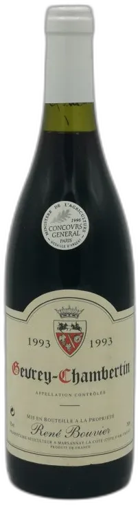 aperçu du vin Gevrey Chambertin 1993 Domaine René Bouvier
