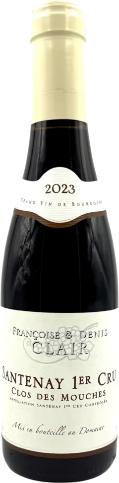 vue du vin Santenay Premier Cru Rouge Clos des Mouches 2023 Domaine Françoise et Denis Clair