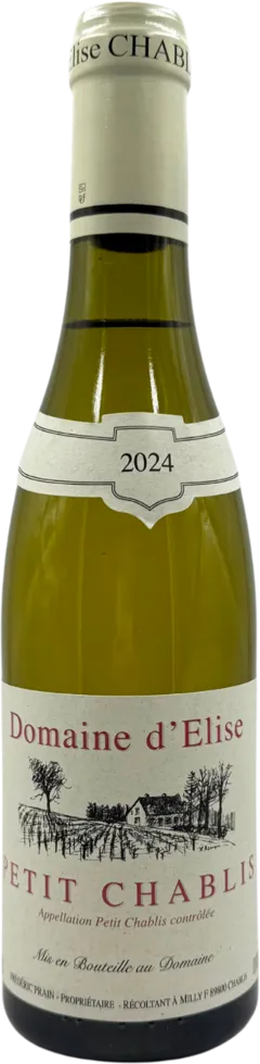 photo du vin Petit Chablis 2024 Domaine d’Elise Bouteille