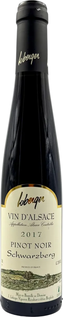 photo du vin Pinot Noir "Schwarzberg" 2017 Domaine Loberger en Bouteilles