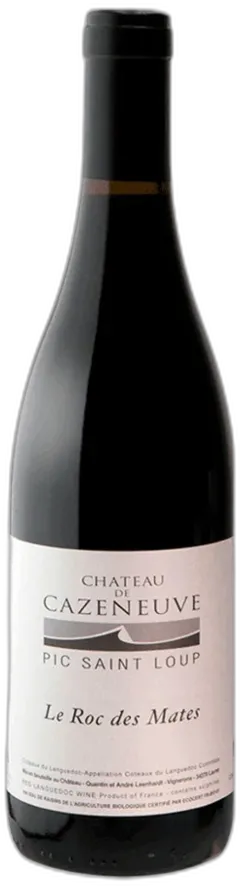 photo du vin Château Cazeneuve Cuvée le Roc des Mates Pic Saint Loup Vin Rouge Bio ab