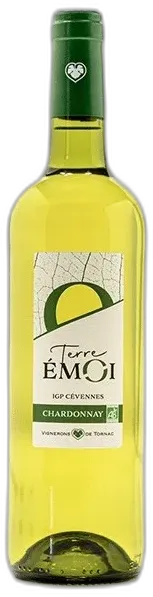 photos du vin Vignerons de Tornac Terre Emoi Chardonnay Vin Blanc Bio
