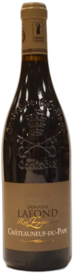 vue du vin Domaine Lafond Roc-Epine Cuvée Roc-Epine Châteauneuf-du-Pape Aoc Rouge 750ml