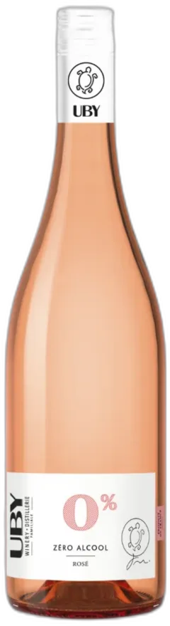 photo du vin Domaine Uby Rosé Igp Côtes de Gascogne Vin Rosé Sans Alcool