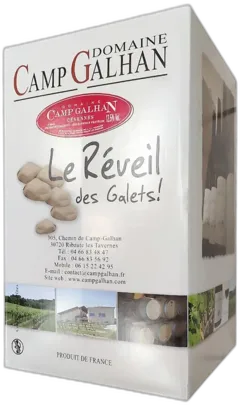 photo du vin Domaine Camp Galhan le Réveil des Galets Igp Cévennes Vin Rouge Bag in Box
