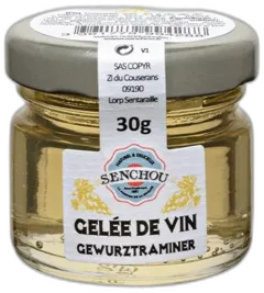 photo du vin Gelée de Vin Gewurztraminer le Manoir d’Alexandre 30g