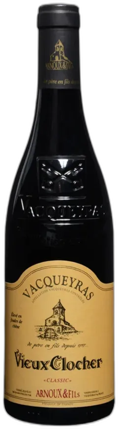 capture du vin Maison Arnoux & Fils Cuvée Vieux Clocher Vacqueyras Aoc Vin Rouge