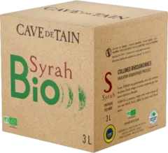 photo du vin Cave de Tain Syrah Bio Igp Collines Rhodaniennes Vin Rouge Bio Bag in Box