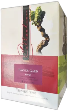 image du vin les Vignerons Créateurs Aop Costières de Nîmes Vin Rouge Bag in Box