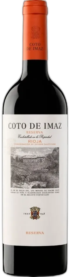 vue du vin Coto de Imaz Rioja Reserve Espagne Vin Rouge