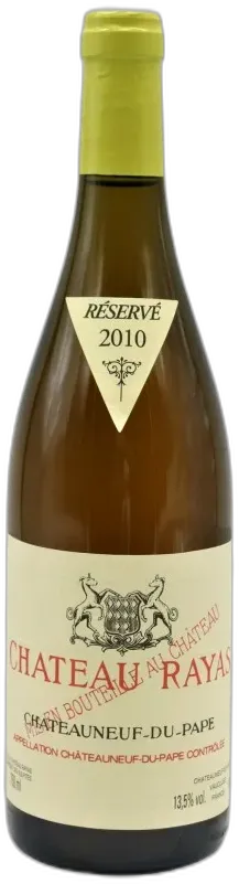 photo du vin Chateau Rayas Chateauneuf-du-Pape Reserve Blanc, Rhone, France 2010