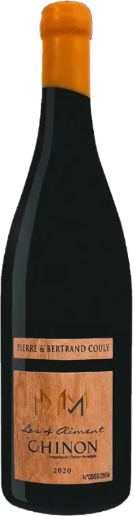 vue du vin Chinon d’Exception Rouge 2020 Cuvée " les 4 Aiment" Domaine Couly