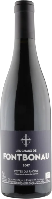 capture du vin Domaine Fontbonau Côtes du Rhône "la Chaux" 2017