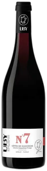 capture du vin Uby n°7 Merlot Tannat Vin Igp Côtes de Gascogne