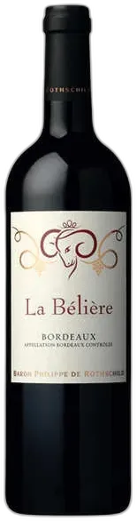 photo du vin la Bélière Aoc Bordeaux Vin Baron Philippe de Rothchild