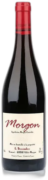 aperçu du vin Morgon Aoc Vin Rouge du Beaujolais Sans Sulfites Ajoutés