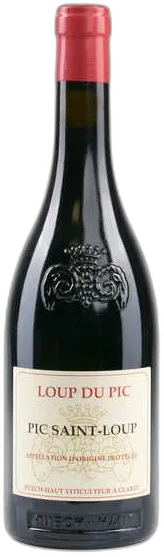 vue du vin le Loup du Pic Vin Rouge Aop Pic Saint Loup