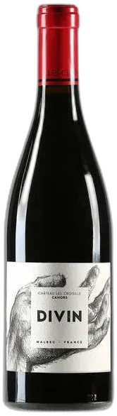 image du vin Divin Croisille Aoc Cahors Malbec Vin Bio Sans Sulfites Ajoutés