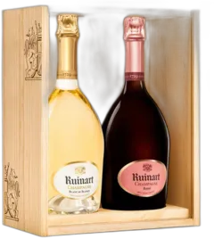 image du vin Duo Champagne Ruinart 1 Blanc de Blancs 1 Rosé
