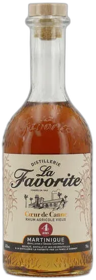 photo du vin la Favorite Cœur de Canne 4 Ans Rhum Vieux Vsop de la Martinique