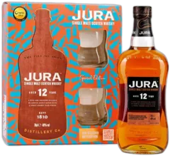 illustration du vin Whisky Single Malt Jura 12 Ans 40 2 Verres