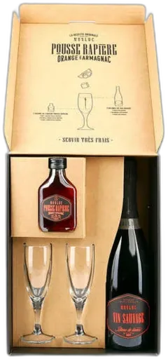 photos du vin 1 Pousse Rapière, 1 Vin Sauvage Brut et 2 Verres