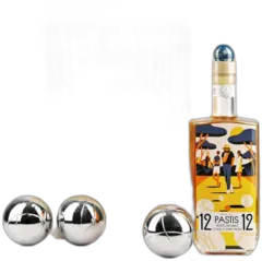 image du vin Cadeau Pastis 12 12 et 3 Boules de Pétanque