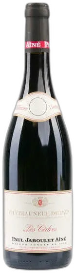capture du vin les Cèdres Paul Jaboulet Vin Rouge Chateauneuf-du-Pape Aoc