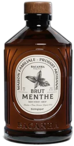 photo du vin Sirop de Menthe Brut Bio Bacanha