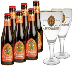 photos du vin Pack 6 Bières Corsendonk Rousse 2 Verres